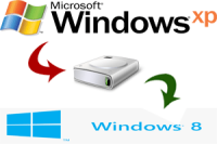 Restore Windows XP backup in Windows 8